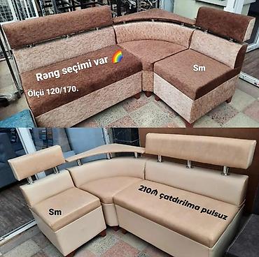 metbex divanları: Mətbəx/künc divan dəsti - Ölçü: 120/170 sm - Rəng seçimi var - Yumşaq — 1