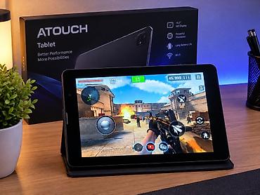 Планшет, ATouch, память 256 ГБ, 7" - 8", 5G, Б/у, Классический цвет - Серебристый