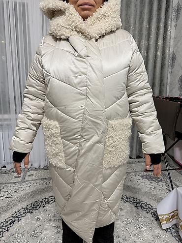 теплый пуховик на зиму: Пуховик, Длинная модель, С капюшоном, XL, 2XL — 1