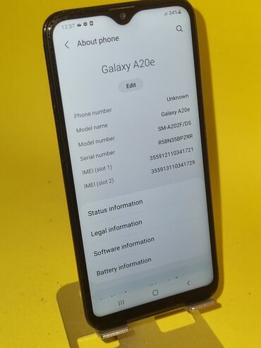 Samsung: Samsung Galaxy A20e, 32 GB, bоја - Crna, Otisak prsta, Dual SIM — 3