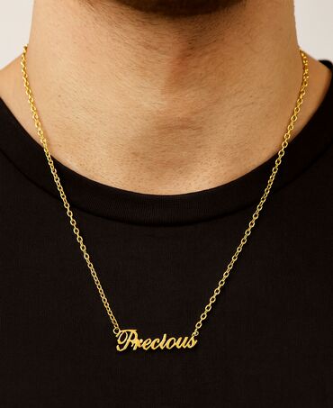 магнитный браслет лечебный: 💛 Кулон Precious на цепочке Ц Стильное золотистое ожерелье с надписью