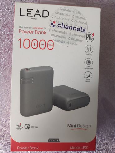 alcatel power bank: Mini Power Bank Lead LP01 10000 mAh Nov : USB Type C Brend : LEAD