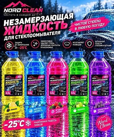 жидкость для холодного воронения: Незамерзающая жидкость для стеклоомывателя NORD CLEAN - Температура — 1
