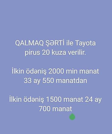 Perodua: Qalma şərti ilə “pirus” verilir. - İlkin ödəniş: 2000 AZN - Aylıq — 1