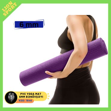 yoga mati: 🔴 PVC yoga mat 6 mm 🔸 şəhərdaxili çatdırılma var 👉 ( ev,iş yeri,metro