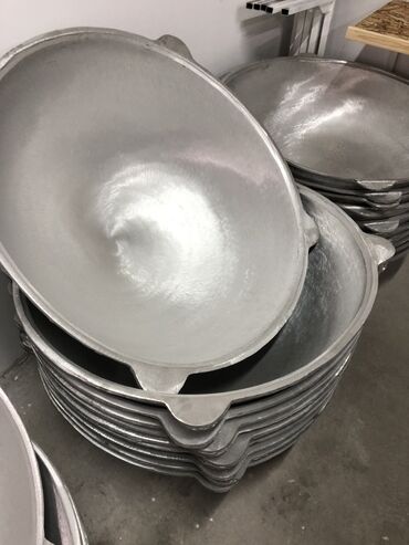 Казаны: Алюминиевый казан/таз для приготовления на открытом огне и больших — 10