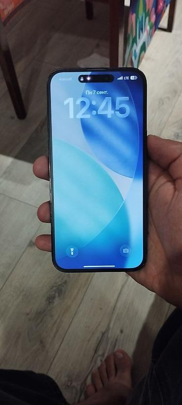 iphone barter: IPhone 14 Pro Max, 128 GB, Black Titanium, Face ID, Sənədlərlə, Qırıq — 5