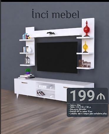 divar rəf: Yeni, Düz TV altlığı, Polkalı, Laminat, Azərbaycan — 1