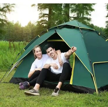 спальный кравать: Платка палатка для пикник,отдых,гора на 3-4 человека, двойная