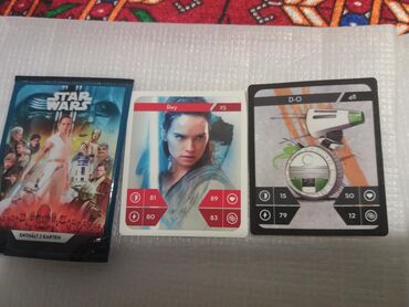 Искусство и коллекционирование: Star wars карточки для коллекционеров 7 штук по 2 карты в каждой
