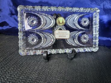 Ostalo posuđe: Krisltalni nov plato za posluzenja Walther Nemacka 80te. Nov — 3