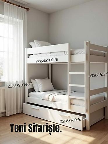 kreslo tek: Oğlan və qız üçün, Yeni, Çarpayı, Matras ilə, Siyirməli, Laminat — 1