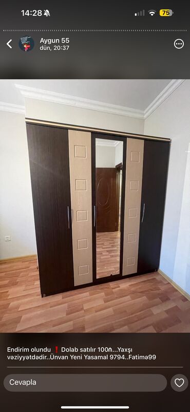 Dolablar: İşlənmiş, Açılan, Düz dolab, Qarderob, paltar dolabı