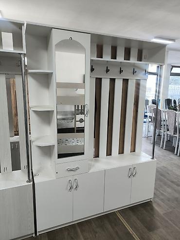 Гарнитуры для прихожей: Гарнитур для прихожей, Новый, Шкаф, Комод, Вешалка, ДСП, Платная доставка, Самовывоз, цвет - Белый — 5