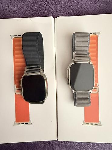 smart saat adapteri: Apple Watch Ultra üçün kəmər dəsti. Dəstə 2 ədəd fərqli rəngdə kəmər — 2