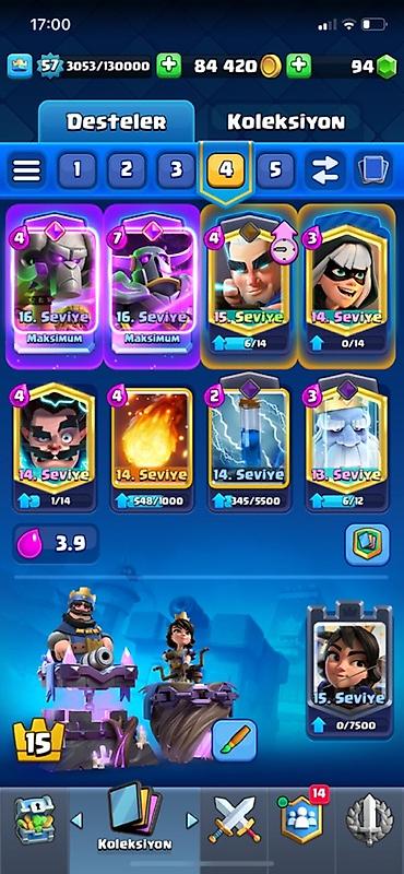 oxatan: Clash Royale hesabı – yüksək səviyyəli kolleksiya və güclü destələr — 1