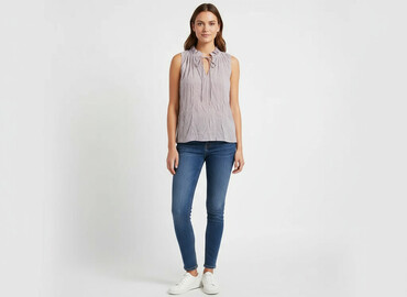 niebieska koszula damska h m: H&M, Жіноча блуза, розмір S