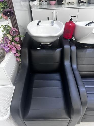 Salon, tibbi mebel: Salon üçün yuyucu kreslo (şampun çanağı ilə) - Tip: Peşəkar saç yuma — 1
