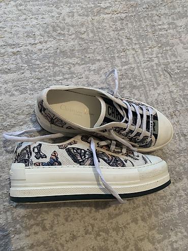 adidas campus: Кеды Christian Dior - Модель низкие на шнуровке, с резиновым носком — 2