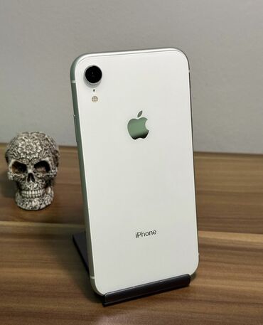 aйфон xr: IPhone Xr, Б/у, 128 ГБ, Белый, Защитное стекло, Чехол, Кабель, 82 %