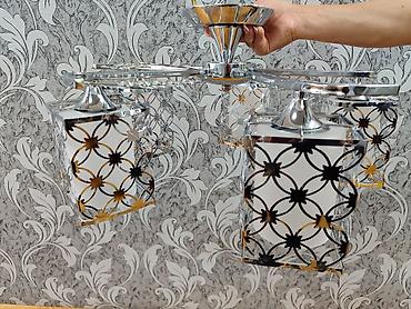 İşıqlandırma: Çılçıraq, 5 lampa, Metal — 5