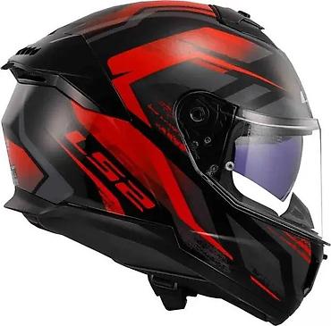 cena kacige: LS2 Stream II motociklistička kaciga u crno-crvenoj kombinaciji — 6