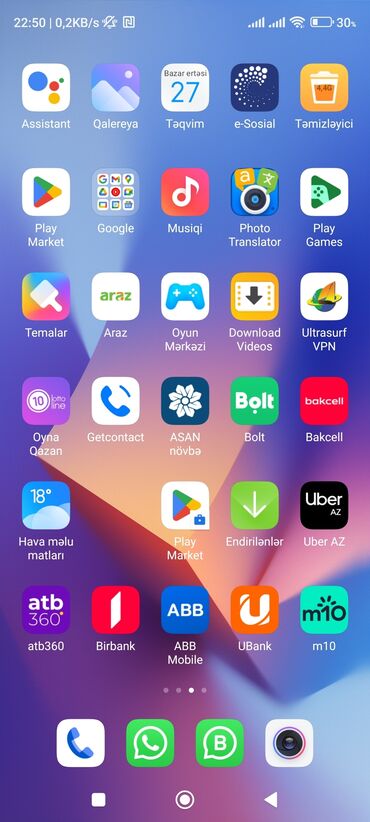 Xiaomi: Xiaomi Redmi Note 9 Pro, 128 GB, rəng - Göy, 
 Qırıq