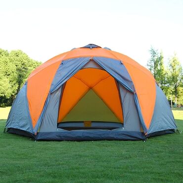 Садовые шатры: Палатки. Шестигранная,двухслойная семейная палатка Рассчитано на