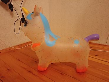 Digər oyuncaqlar: Uşaq üçün şirin “unikorn” formalı at oyuncağı (hopper/bouncy toy).Atın — 3
