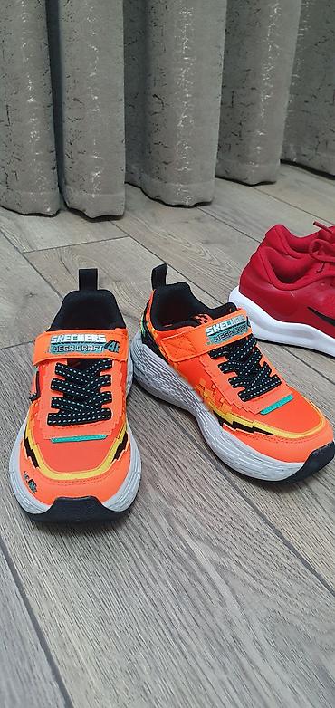 Детская обувь: Красные кроссовки Nike для детей - Модель: FB (ярлык на язычке на — 7