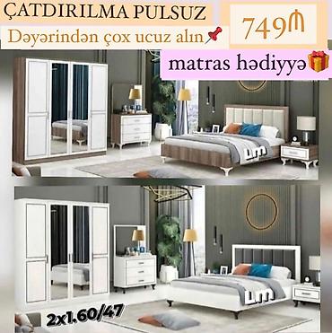 taxt dosəyi: *Yataq dəsti* *Sifarişlə və yeni* Qiymət : *749₼* Dəstə daxildir — 1