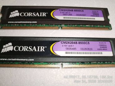 RAM Memorije: RAM Memorija 4GB (2x2GB) DDR2 DIMM 1066 MHz CORSAIR Odlična memorija na lalafo.rs — 10 RAM Memorije: RAM Memorija 4GB (2x2GB) DDR2 DIMM 1066 MHz CORSAIR Odlična memorija — 10