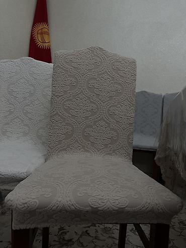 Чехлы для мягкой мебели: Чехлы на стулья с высоким спинкой - Эластичные чехлы на стулья без — 7