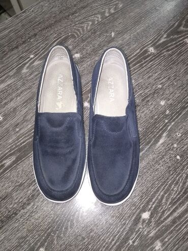 турецкая обувь на платформе: Туфли 37, цвет - Синий