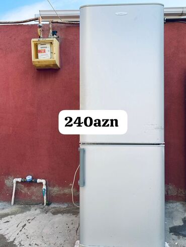 Soyuducular: 2 qapılı Whirlpool Soyuducu Satılır, rəng - Boz
