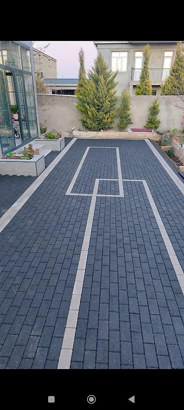 Tamet: Beton dekorativ tamet döşəmə - Material: vibro-press beton tamet (daş — 25