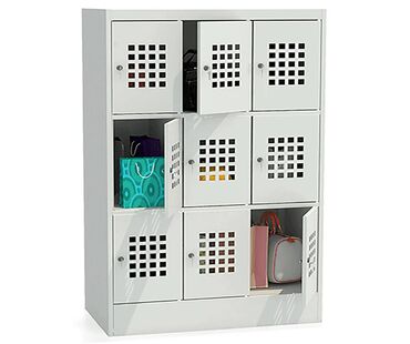 Медицинская мебель: Шкаф 9 ячеечный ШМ 33-30 предназначена для хранения ручной клади в