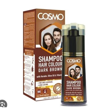 sac rengleri: Cosmo sac qaraldan şampun, saçınızı 5 dəqiqə ərzində qara rəngə