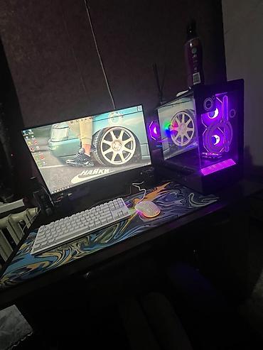 pc case: Игровой компьютер с комплектом периферии и подсветкой. Состав: - — 2