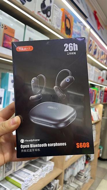hoco eq34 plus: BYZ S608 — открытые Bluetooth-наушники с заушным креплением и зарядным — 3