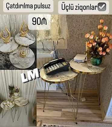 telefon stolu: Yumru masa, Açılmayan, Təkərsiz, Türkiyə, Zəmanətsiz, Pulsuz quraşdırılma — 1