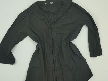 czarne koronkowe bluzki z długim rękawem: Shirt, S (EU 36), condition - Good
