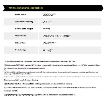 Пылесосы: Пылесос, Karcher, Стандартный, Смешанная, Сухая, Влажная, Фильтр для воды, Контейнер, Мешок — 19