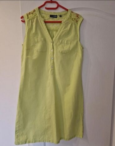 vero moda haljine: L (EU 40), color - Green, Oversize, With the straps
