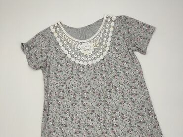 bluzki w kwiaty krótki rekaw: Bluzka Damska, XL, stan - Dobry