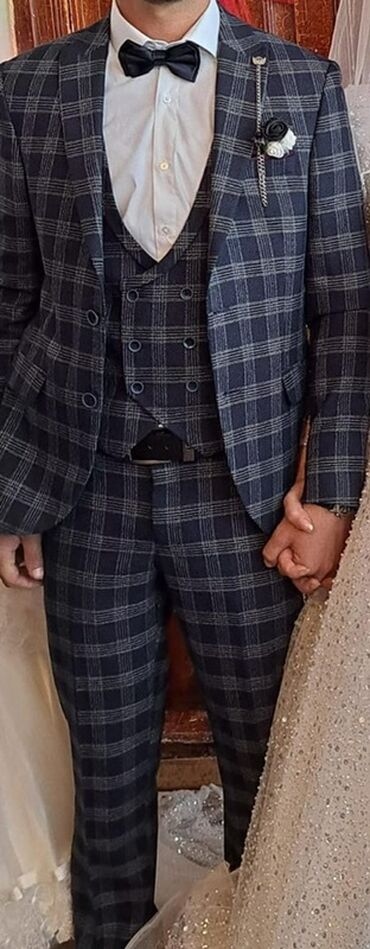 tikdirmek ucun don modeli: Kişi dəsti – üçlü kostyum - Brend: GOLDMEN (Men’s Wear, Style Turkey)