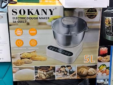 Электрический тестомес SOKANY SK-05017 - Объём чаши: 5 л