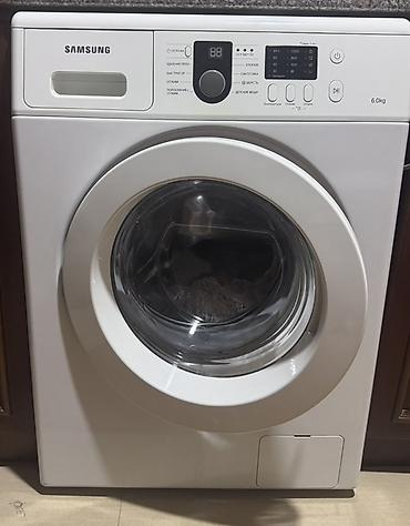 winsor paltaryuyan: Samsung paltaryuyan maşın – 6 kq - Ön yükləməli, ağ korpus - Elektron — 1