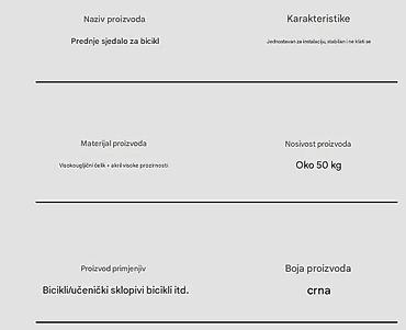 Dodaci za bicikl: Prednje dečije sedište za bicikl - Montaža na gornju cev rama ispred — 10