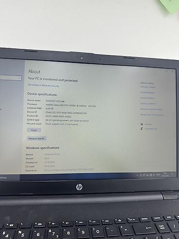 HP: HP noutbuk Texniki xüsusiyyətlər: - Ekran: 15.6" - Prosessor: Intel — 6